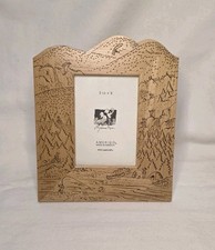 Vintage AMERIGO Lasercraft Wood Laser Engraved Picture Frame Outdoor Scene picture