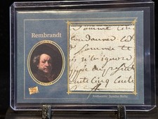 2025 Pieces of the Past Arts & Music Rembrandt JUMBO HANDWRITING RELIC #242 picture