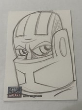 2011 Topps Star Wars Galaxy DARTH MALAK Sketch by Unknown Artist 1/1 picture