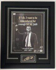 Charlie Kirk 11x14 Matted photo Framed. picture