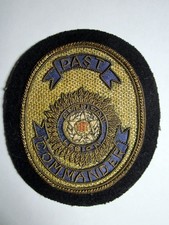 Vintage WWII  Past Commander American Legion Embroidered Patch Rare - Militaria picture