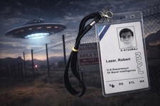 Bob Lazar Area 51 ID Badge Groom Lake S4 UFO picture