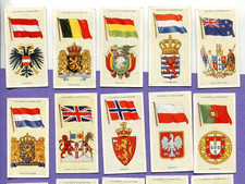 1936 JOHN PLAYER & SONS NATIONAL FLAGS AND ARMS 50 TOBACCO CARD SET picture