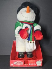 RARE VINTAGE Gemmy Snow Snowflake Spinning Singing 19
