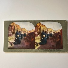 Japanese Troops In The Front Parallel Antique Stereoview Card 5H6-6 picture
