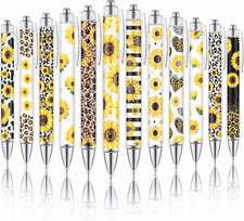12 Pcs Sunflower Ballpoint Pens Gifts Bulk Leopard Writing Pens picture