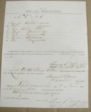 CIVIL WAR THIBODAUX LOUISIANA BAYOU LAfOURCHE  USCT UNIFORMS ETC  ISSUED 1865 picture