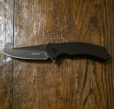 Kershaw Labyrinth 1314BW Black Drop Point SS Plain Liner Lock Pocket Clip picture