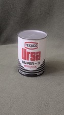 Full Metal Vintage 1 Qt Texaco Ursa Super 3 Motor  Oil Can picture
