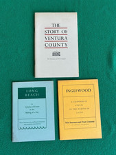 Vintage Title Insurance California History Booklets Inglewood Long Beach Ventura picture