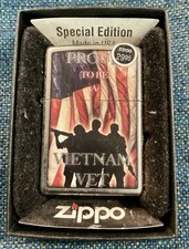 VIETNAM VETERAN #250 ZIPPO LIGHTER NEW IN BOX picture