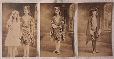 1922 RPPC Snow White Seven Dwarfs Salem OH Jr High School Play Photo Lot 3 picture