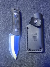 Joker Erizo TS1 Black/White Micarta Bohler N695 Fixed Blade Knife w/ Sheath picture