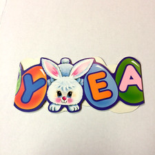 Vintage Easter Banner The Beistle 1992 Paper Euphora picture