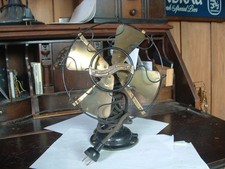 RARE SOLID BRASS WESTINGHOUSE 8INCH FAN. 3 SPEEDS THAT ALL WORK PERFECT, picture