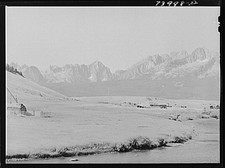 Stanley Idaho 1930s Sawtooth Mountains Farm Landscape FSA Russell Lee picture