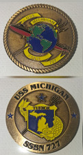 USS Michigan SSBN 727 / SSGN 727 Challenge Coin Ohio-class submarine picture