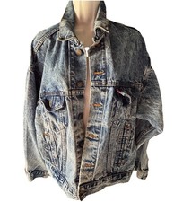 Vintage Combat Jets Flying Museum Bomber Denim Confederate Air Force Jacket picture
