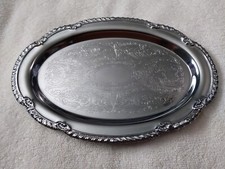 Irvinware Oval Tin Serving Tray Small 9 1/2