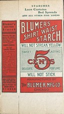 1910 Blumers Shirt Waist Starch Box – Chicago - “New Old Stock” 100 Years + Old. picture