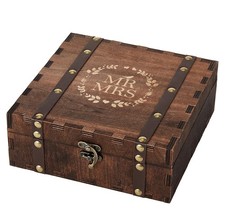 AW BRIDAL Bridal Shower Gifts Mr and Mrs Wedding Keepsake Box for Couples picture