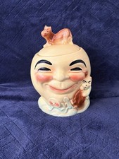 Vintage Hey Diddle Diddle Cookie Jar Collectible Cow Moon.  READ DESCRIPTION picture