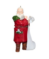 Hallmark Ornament: 2002 Checking The List, QX8493, Non-Mint Box picture