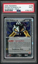 PSA 9 ROCKET'S RAIKOU ex 108/107 | EX Deoxys Holo Pokemon Card picture