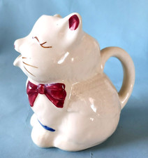 Vintage Pottery Creamer Puss'n Boots Kitty Cat Creamer Shawnee 1940's USA 5