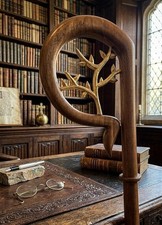 Wood CROZIER Polish Staff Crosier Bishop Quality Craftsmanship, 72