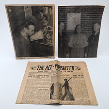 WWII Ace Pursuiter Paine Field Everett WA USAAF Newspapers 1943-44 Lot of 3 picture
