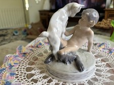 Royal Copenhagen Pan the Goat Boy with Goat Faun/Satyr/Goat #498 picture