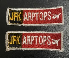 JFK Airport - ARPTOPS - Operations Aviation NY Embroidered Patch - Lot of 2 picture