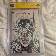 DC Comics The Batman Who Laughs #1 CBCS SS 9.8 2X SIGNED Daniel AND JOCK 🗝️🔑🔑 picture