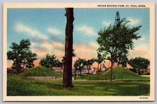 Postcard Indian Mounds Park St. Paul Minnesota 1936 picture
