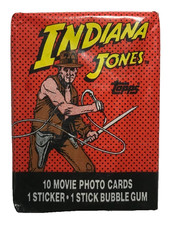 1984 Topps Indiana Jones Temple of Doom Trading Cards, 1 Sealed Wax PACK picture
