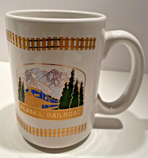 Vintage Beautiful Alaska Railroad Large Coffee Mug 4 1/2