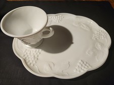 Set Of 8 Milk GLASS Rare picture