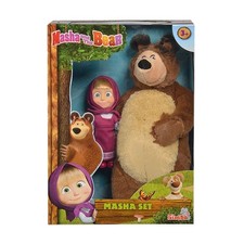 Masha and the Bear Doll Set Masha and the Bear 9.8 inches from japan NEW picture