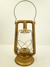 Antique Paulls Leader Kerosene Lantern Clear Glass w/ Handle picture
