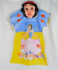 Vintage 1980s Halloween Kids Childrens Costume With Mask Snow White picture