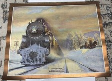 1925 NYC RAILROAD PRINT WALTER L GREENE WHEN WINTER COMES picture