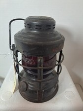 VTG EMBURY LUCKY E LITE W/LITTLE WIZZARD RED GLOBE picture