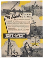 1951 Northwest Engineering Ad: Crawler & Truck Mounted Shovels, Cranes, Dragline picture