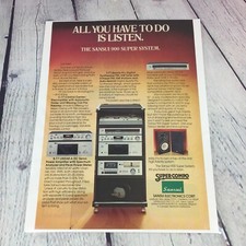1981 Sansui 900 Super System Stereo Vtg Print Ad/Poster Promo Art Magazine Page picture