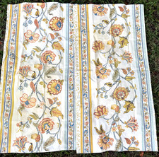 Vintage 1970s King Pillowcases Diane Von Furstenberg Eternal Tree Floral Chintz picture