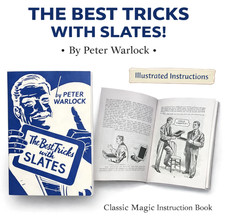BEST TRICKS WITH SLATES BOOK Mental Mind Reading Magic Ghost Seance ESP Stage picture