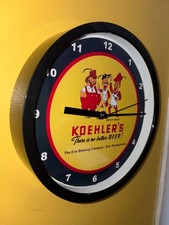 Koehler's Erie Pennsylvania Beer Bar Man Cave Advertising Clock Sign picture