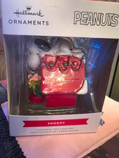 Hallmark Peanuts Snoopy Christmas Ornament, Red & White Hallmark Ornaments picture