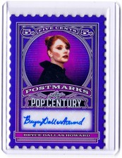 Bryce Dallas Howard 2026 Leaf Metal Pop Century Autograph Card # /7 Auto picture